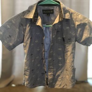 Adorable Button Up Palm Tree Shirt for Boys